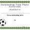 Soccer Certificate Templates  Activity Shelter Inside Soccer Award Certificate Template