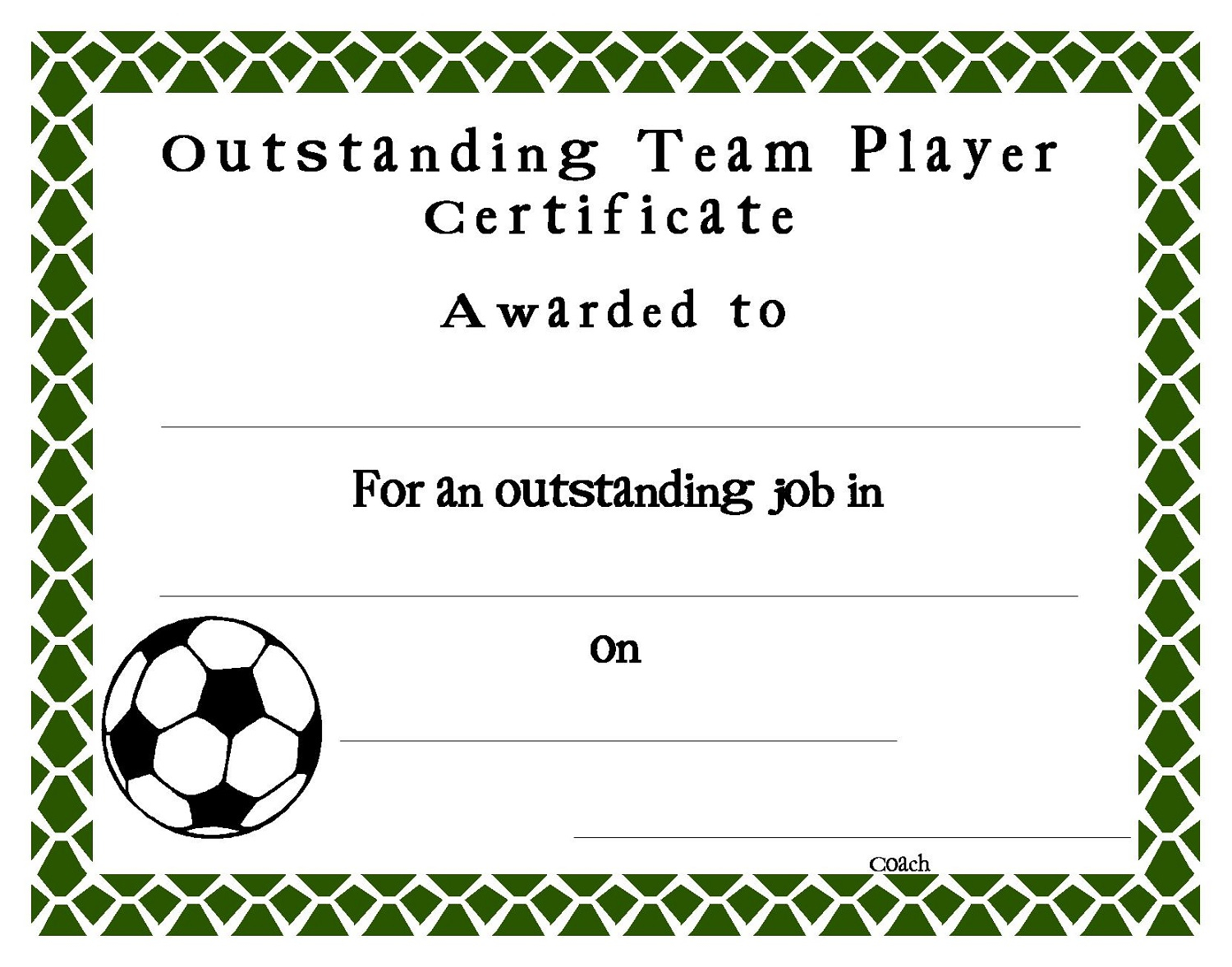 Soccer Certificate Templates  Activity Shelter Inside Soccer Award Certificate Template