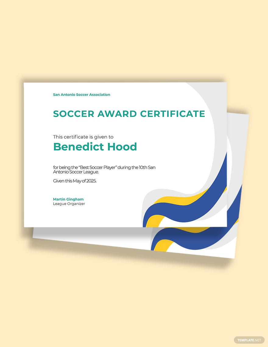 Soccer Certificates Templates Pdf - Design, Free, Download  Pertaining To Soccer Award Certificate Template