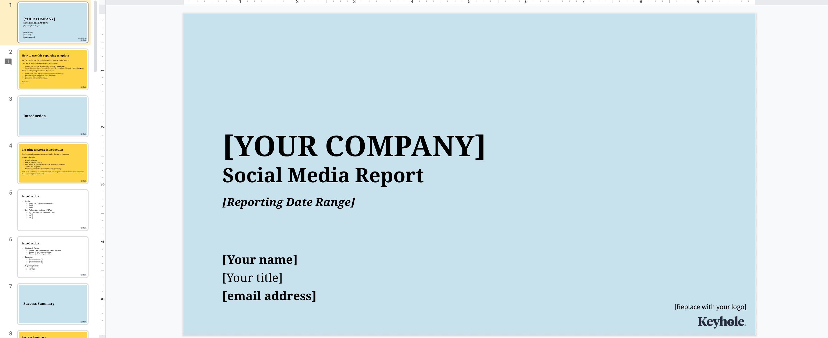 Social Media Reporting Template – Keyhole Within Free Social Media Report Template