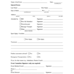 Sport Injury Form: Fill Out & Sign Online  DocHub Inside Injury Report Form Template