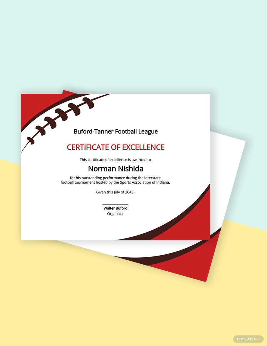 Sports Certificates Templates – Design, Free, Download  Template