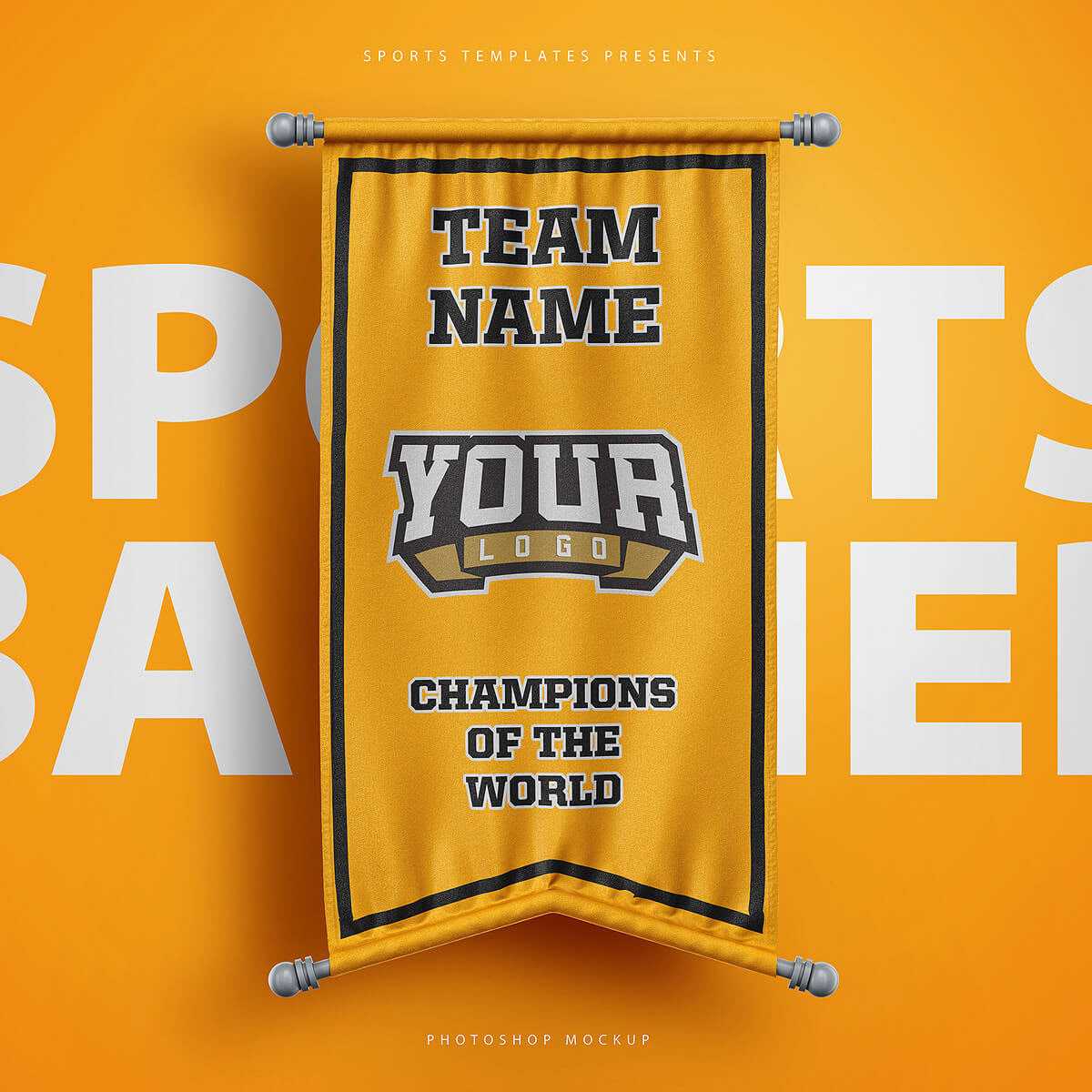 Sports Rafters & banners photoshop Templates pack on Behance Regarding Sports Banner Templates