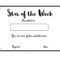 Star Of The Week Certificate – Printable Teaching Resources  For Star Certificate Templates Free