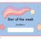 Star Of The Week Certificate – Printable Teaching Resources  Within Star Of The Week Certificate Template