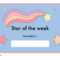 Star Of The Week Certificate – Printable Teaching Resources  Within Star Of The Week Certificate Template