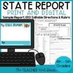 State Report Print And Digital – The Teacher Next Door With State Report Template
