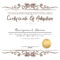 Stepmother Adoption Certificate Template Editable Printable – Etsy