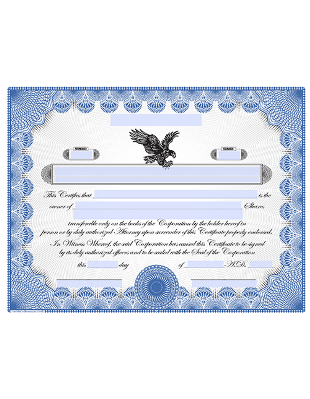 Stock Certificate Printing Template In Corporate Bond Certificate Template