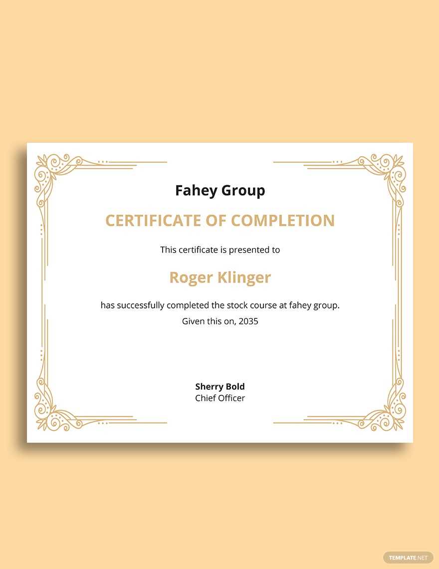 Stock Certificate Templates - Design, Free, Download Template Stock Certificate Templates - Design, Free, Download Template