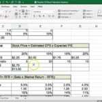 Stock Valuation Models (excel Explained) In Business Valuation Report Template Worksheet