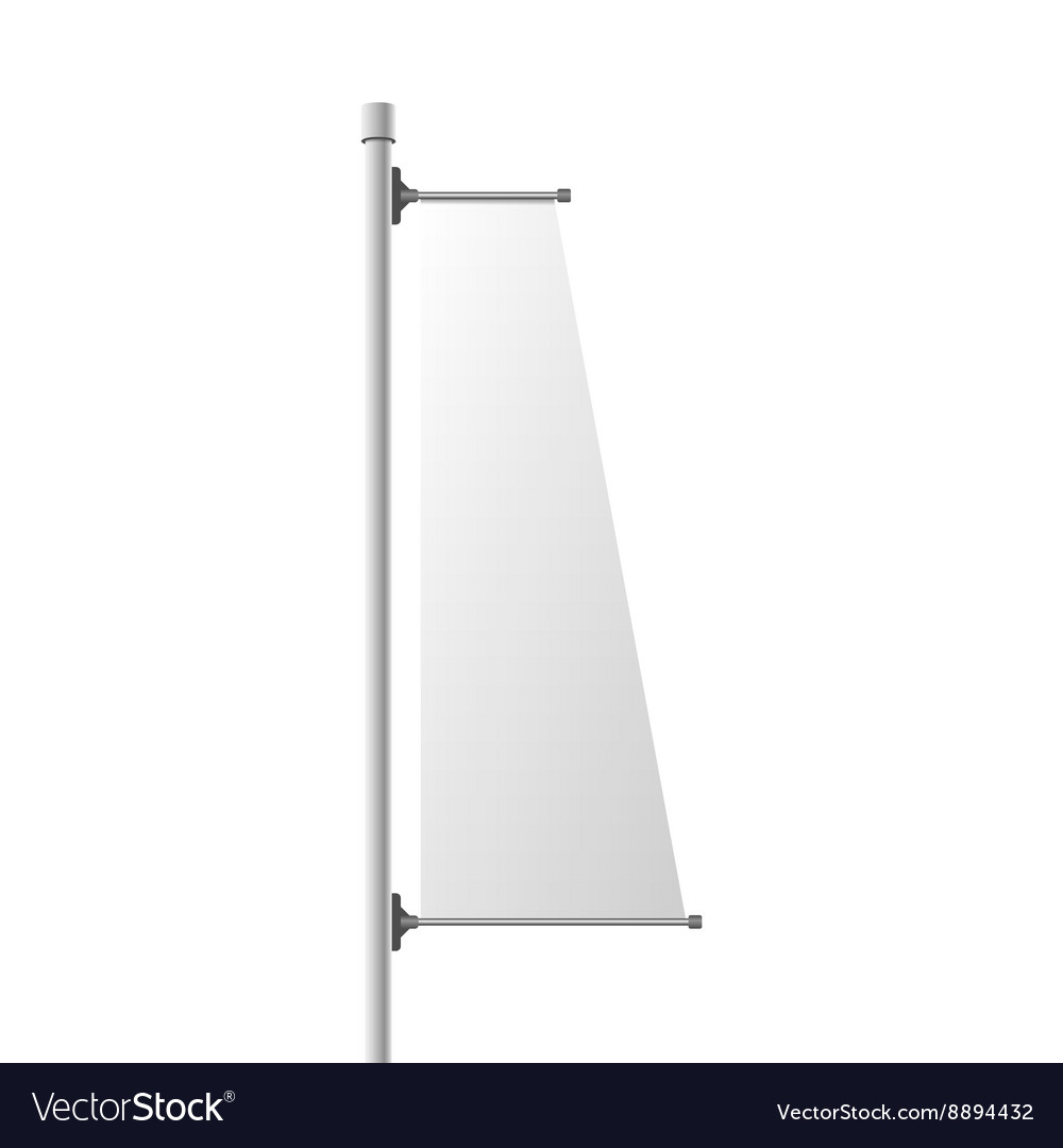 Street vertical banner realistic template Vector Image Pertaining To Street Banner Template