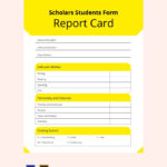 Student Report Card Template – Illustrator, PSD  Template