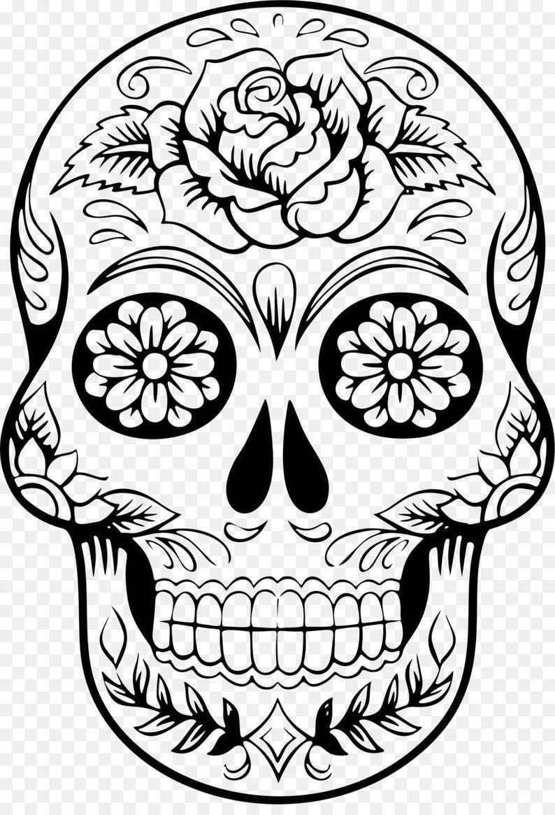 Sugar skull template - Etsy Sugar skull template - Etsy