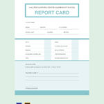 Summer Report Card Template – Illustrator, Excel, Word, Apple  With Regard To Summer School Progress Report Template