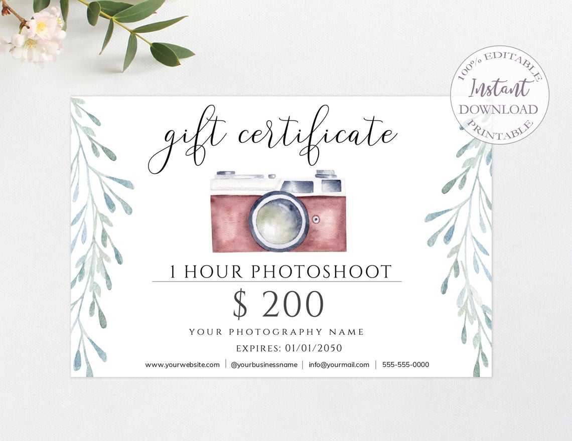 SunRayArt Designs - Gift Certificate Template