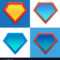 Superhero Logo Template Blank Super Hero Badge Set Throughout Blank Superman Logo Template