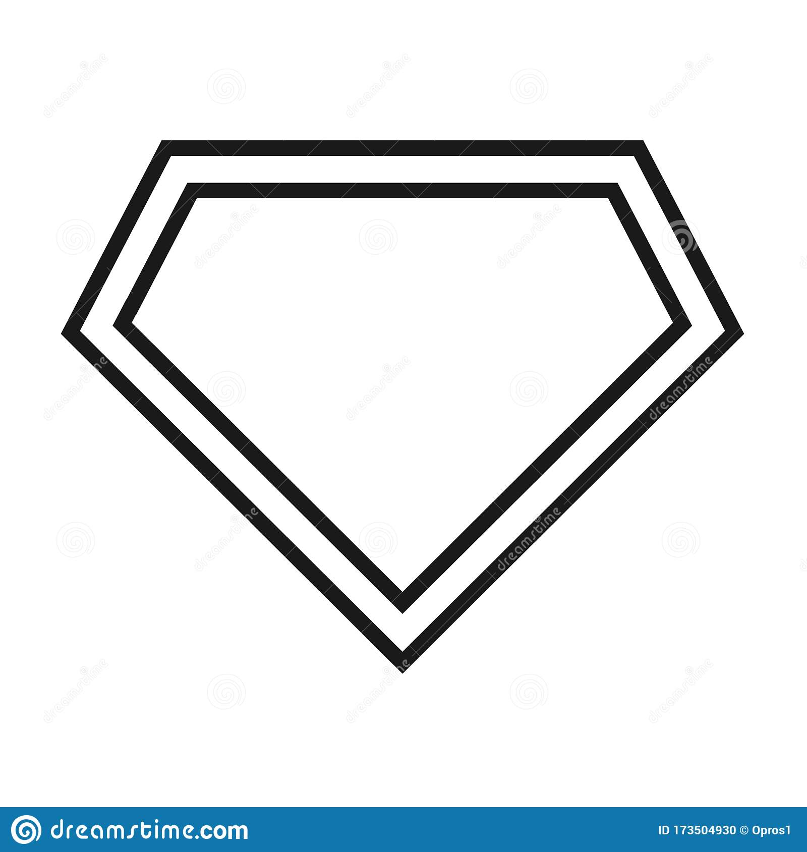 Superman Diamond Stock Illustrations – 10 Superman Diamond Stock  Within Blank Superman Logo Template