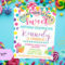 Sweet Candy Land Birthday Party Invitation Template DIY Edit – Etsy