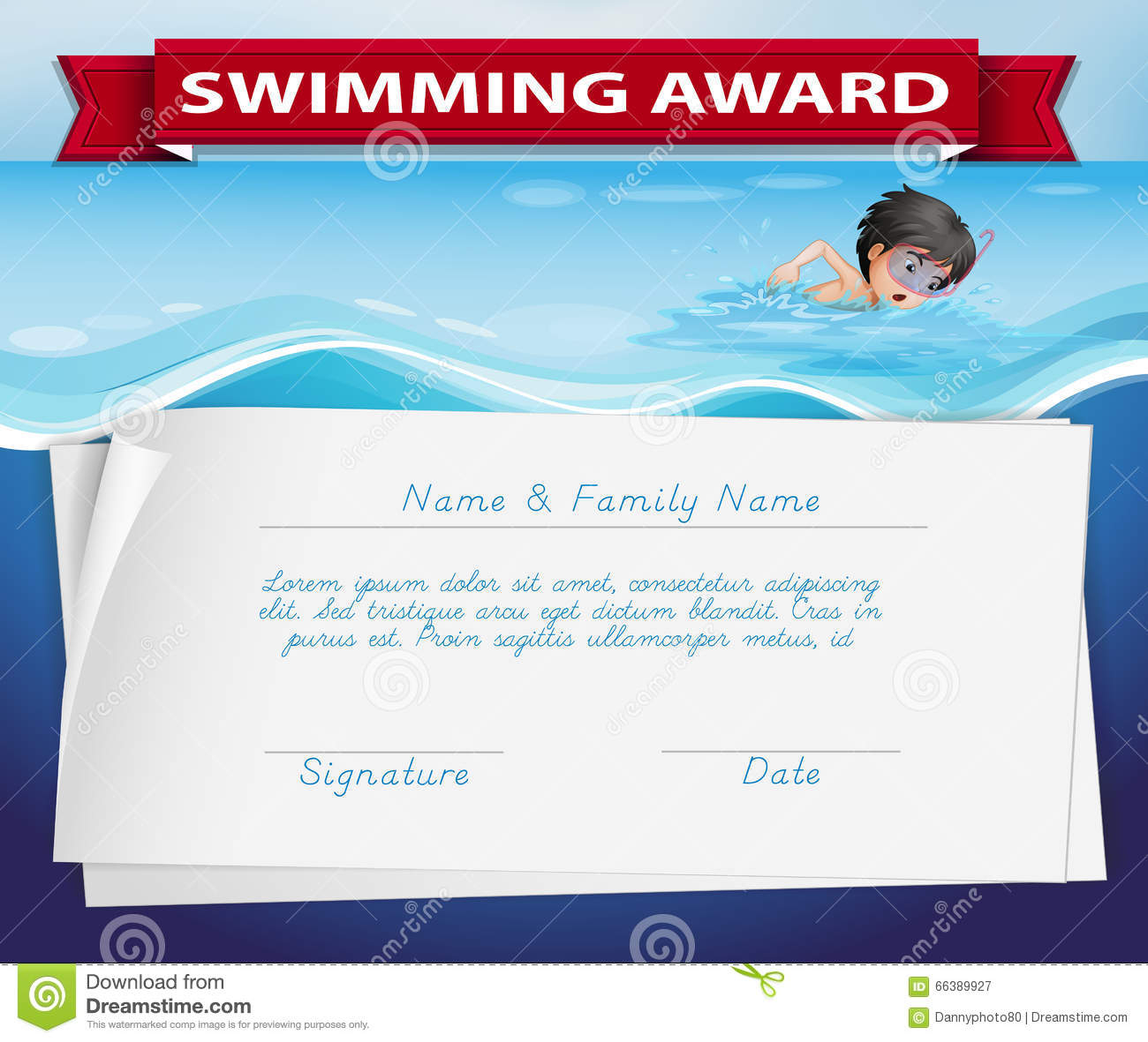 Swimming Diploma Stock Illustrations – 10 Swimming Diploma Stock