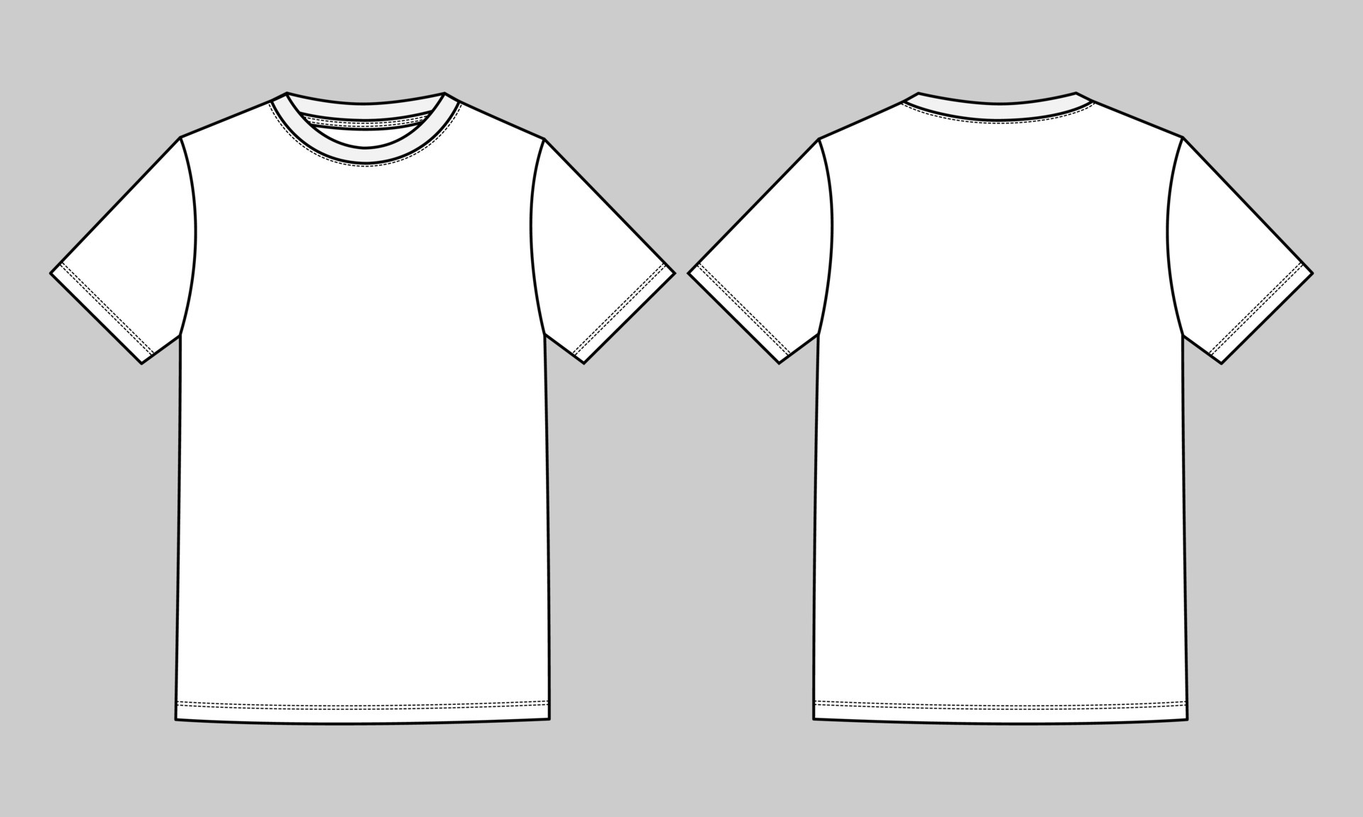 T Shirt Vektorgrafiken und Vektor-Icons zum kostenlosen Download Intended For Blank T Shirt Outline Template