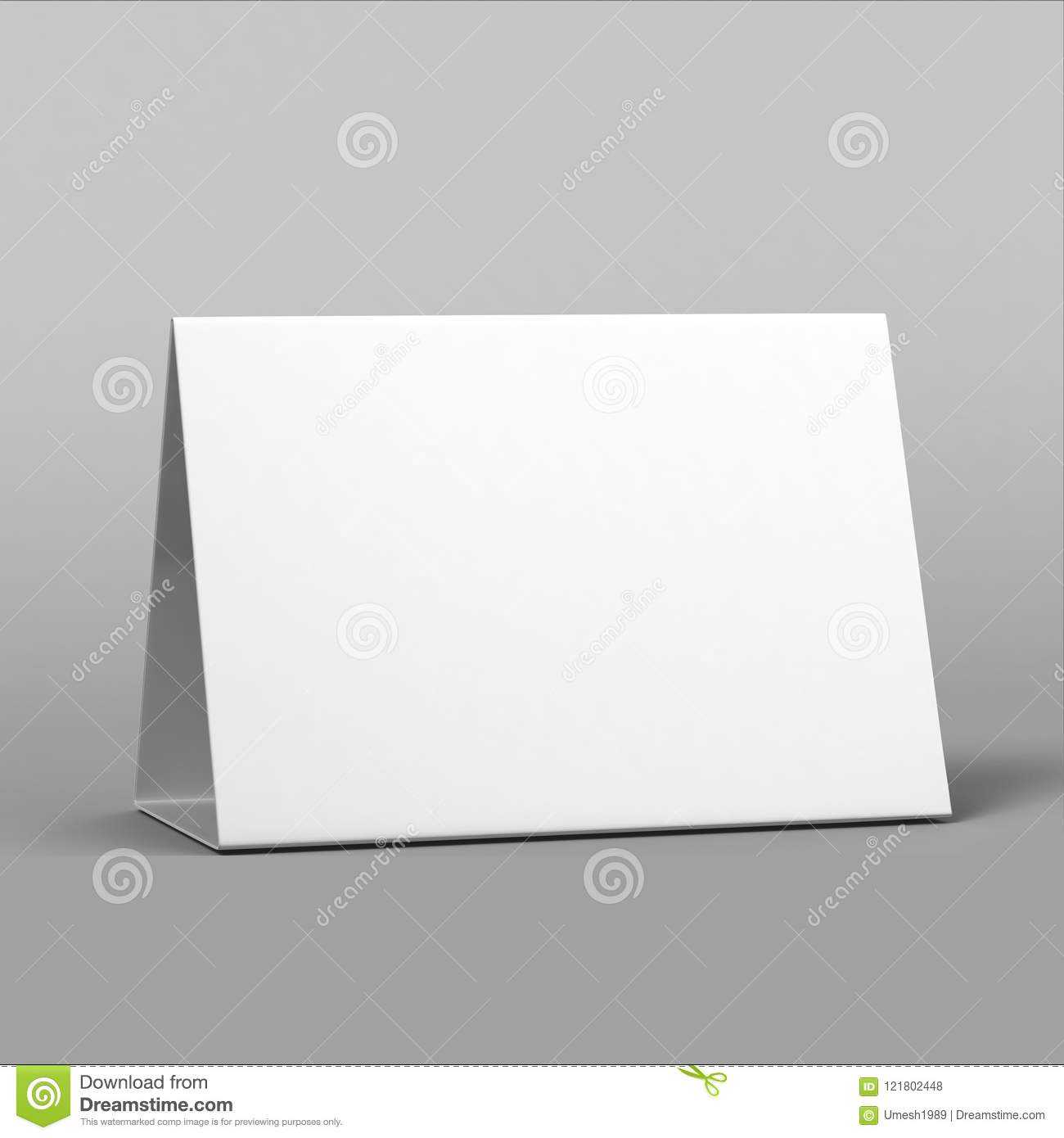 Tablet Tent Talkers Promotional Menu Cards White Blank Empty for  Intended For Blank Tent Card Template