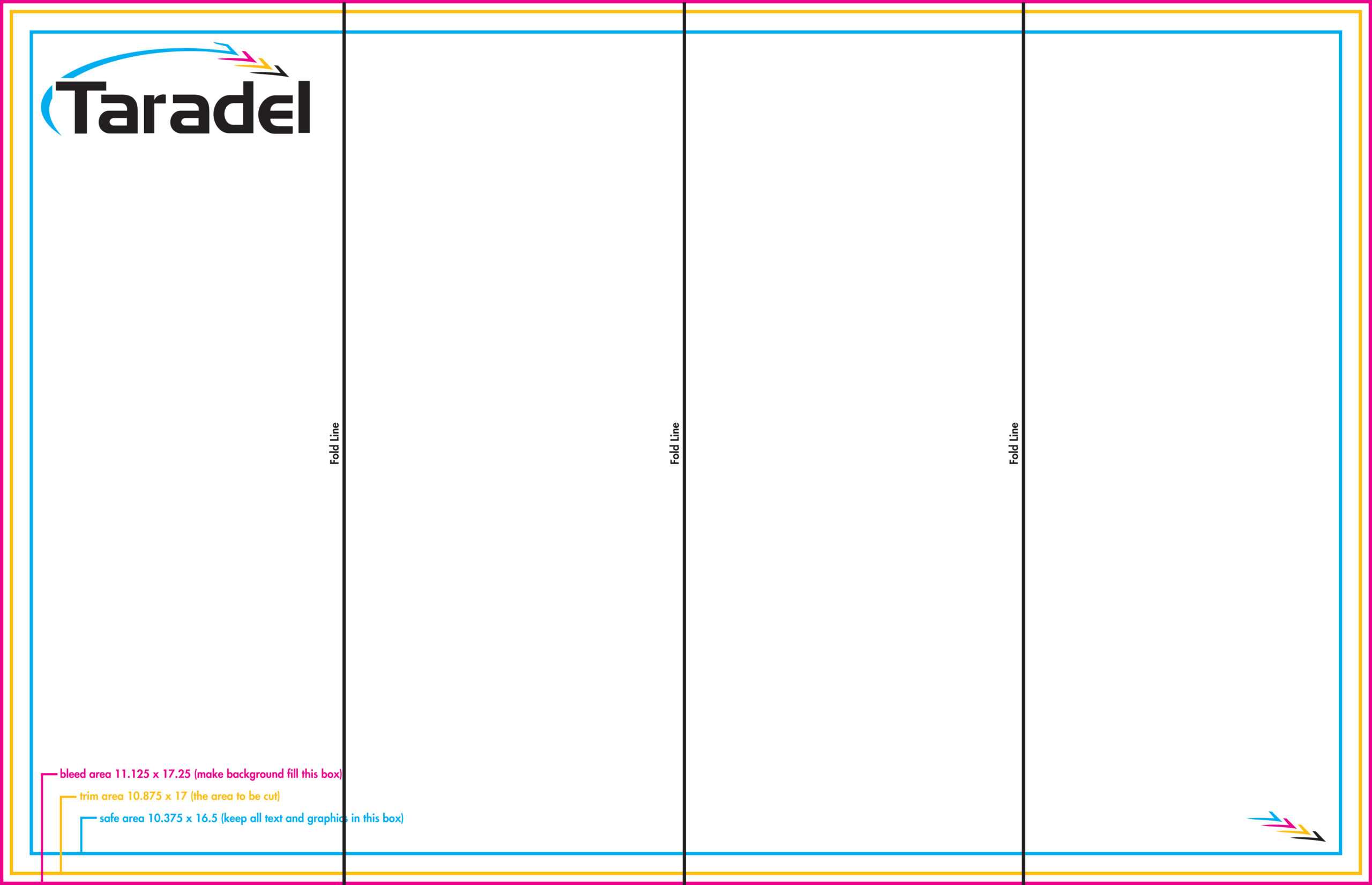 Taradel: Brochures Templates In Quad Fold Brochure Template