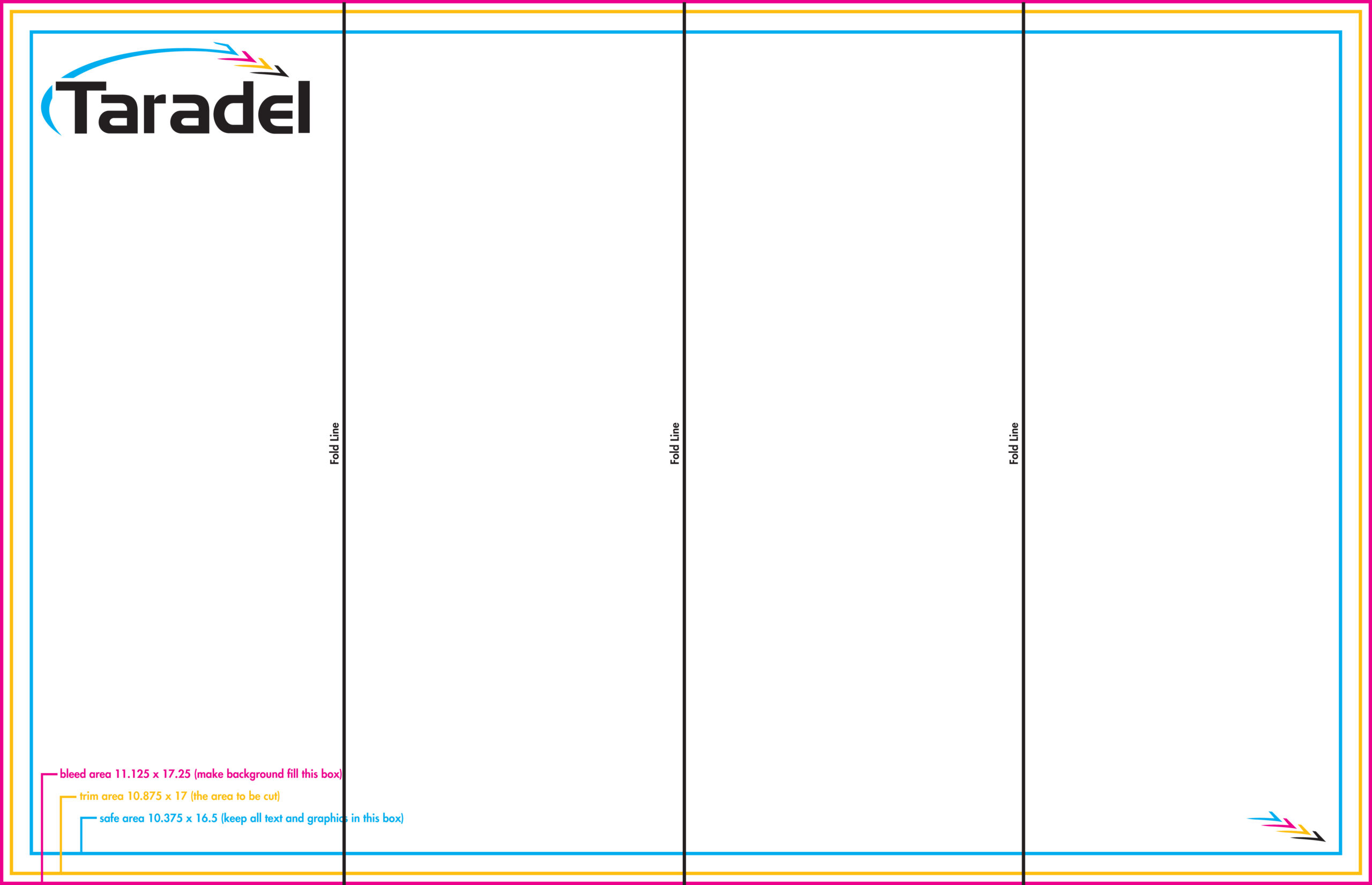Taradel: Brochures Templates Inside 4 Panel Brochure Template