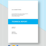 Technical Report Template – Google Docs, Word, Apple Pages  For Template For Technical Report