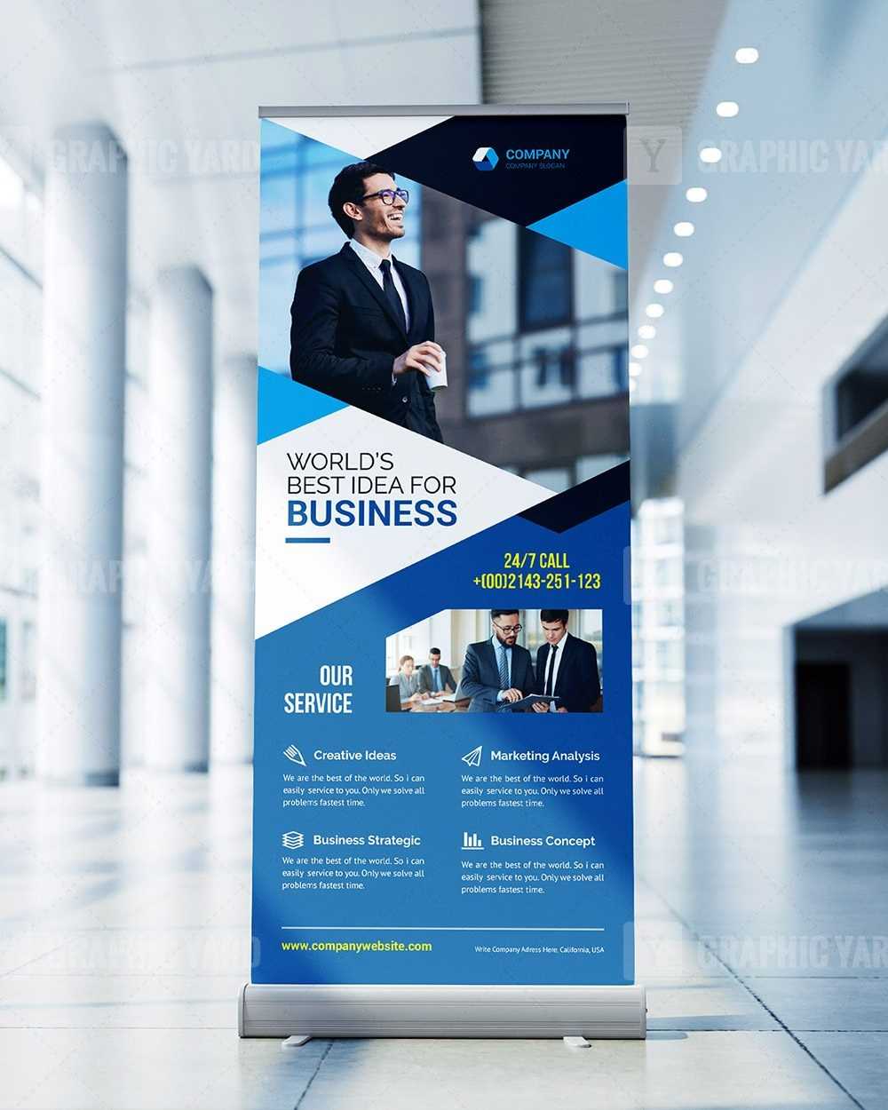 Technology Roll Up Banner Template · Graphic Yard Graphic Pertaining To Outdoor Banner Design Templates Technology Roll Up Banner Template · Graphic Yard Graphic Pertaining To Outdoor Banner Design Templates