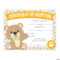 Teddy Bear Adoption Certificates – 10 Pc