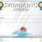 Template Certificate Swimming Award Stock Illustrations – 10 Intended For Swimming Certificate Templates Free