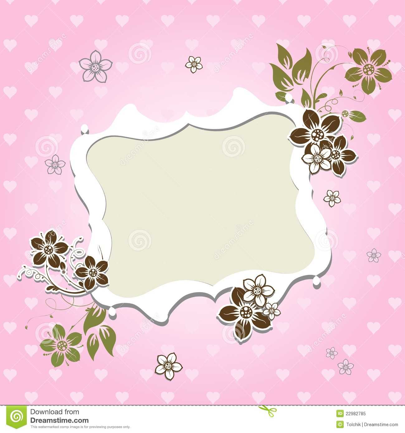 Template Greeting Card Stock Vector