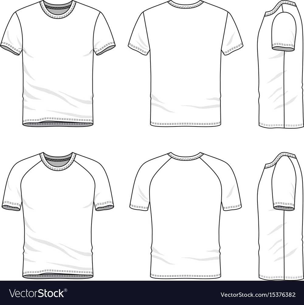 Templates Of Blank T Shirt Royalty Free Vector Image For Blank Tshirt Template Printable