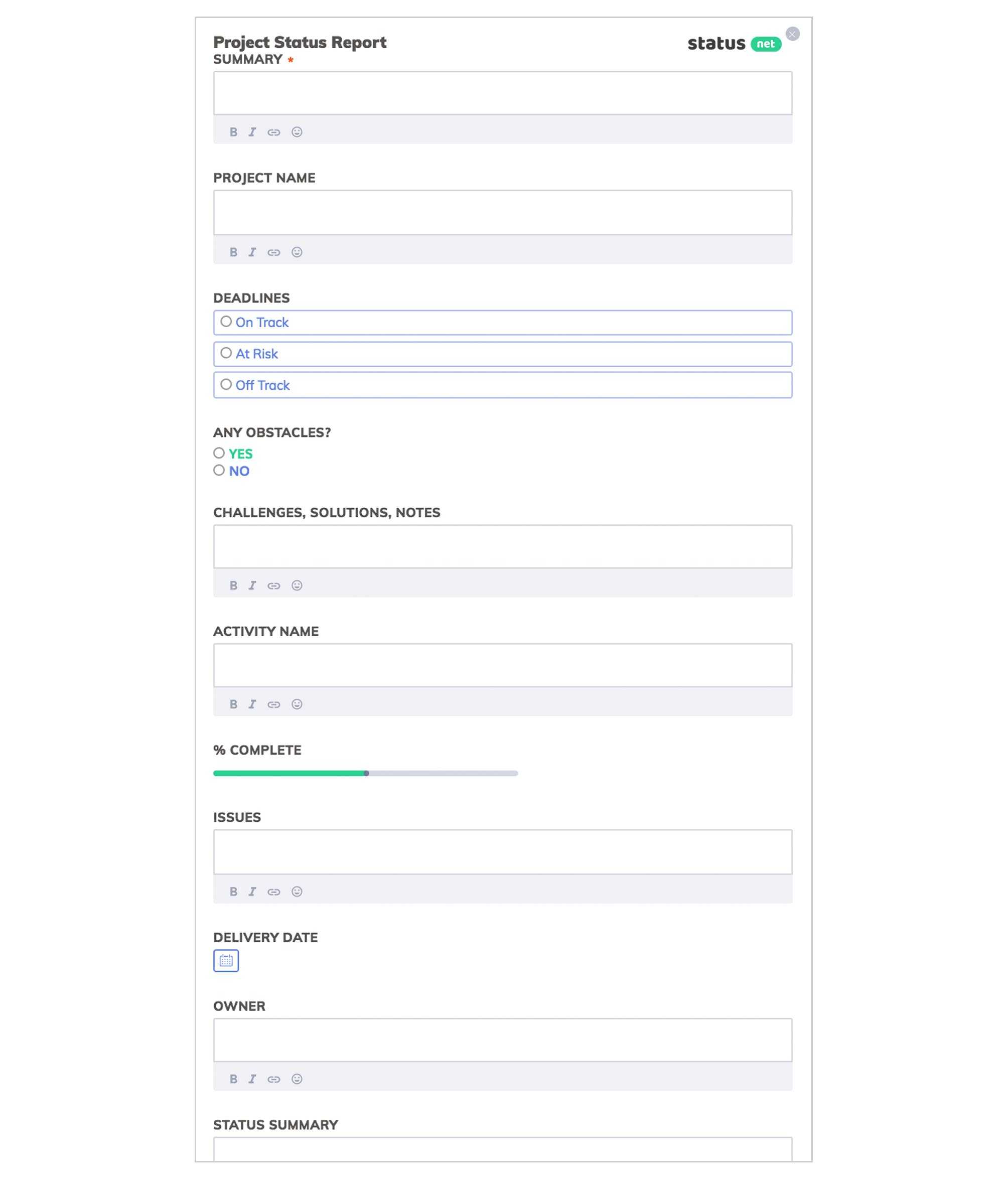 The Best Example of Implementation Status Report  Free Template  Inside Implementation Report Template