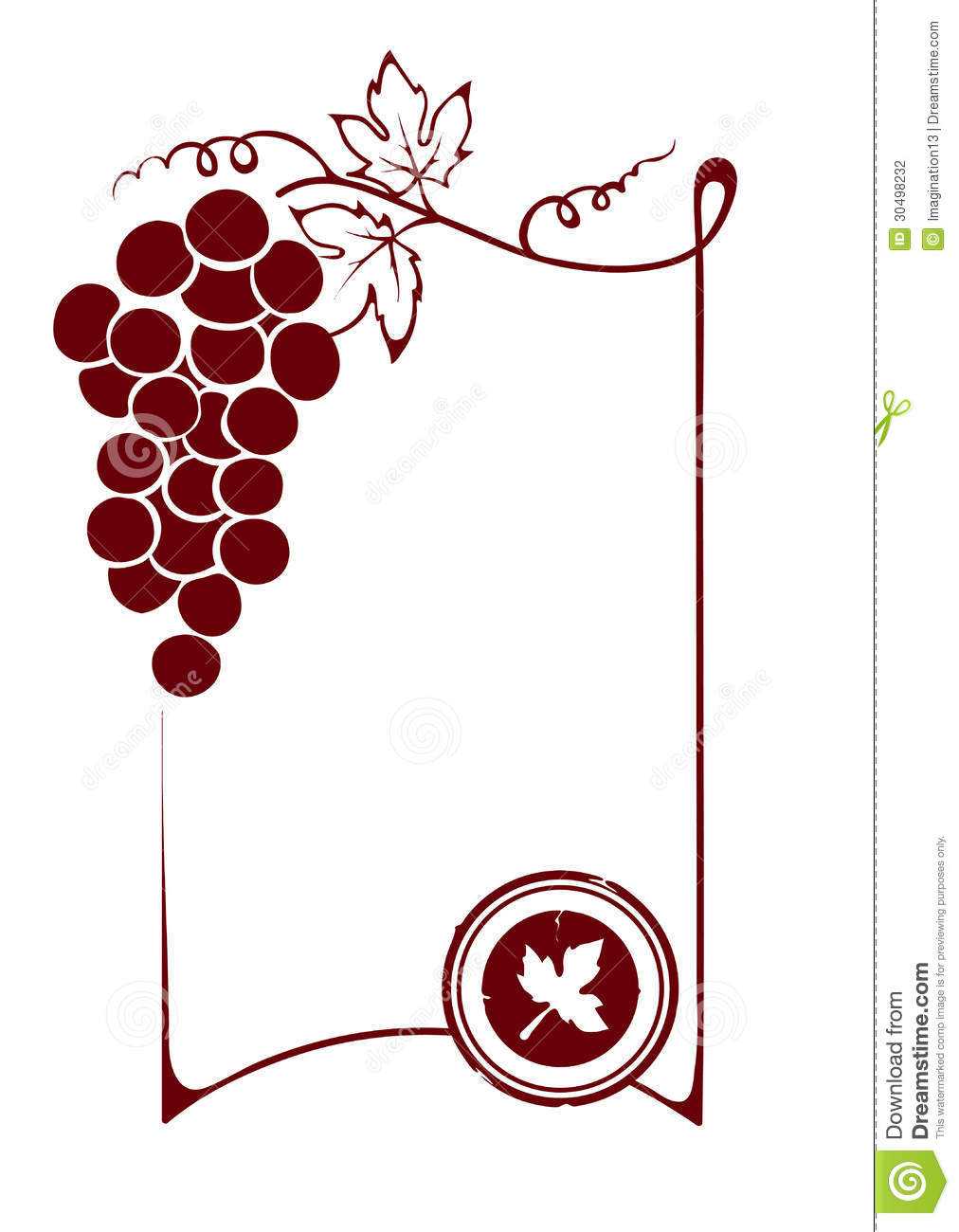 The Blank Wine Label Stock Vector