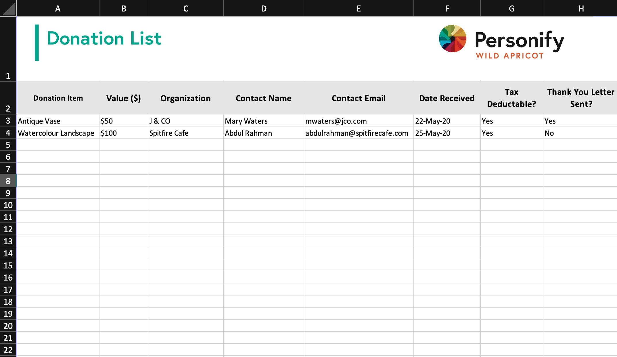 The Donation List Template Your Organization Needs to Stay on Track Regarding Donation Report Template The Donation List Template Your Organization Needs to Stay on Track Regarding Donation Report Template