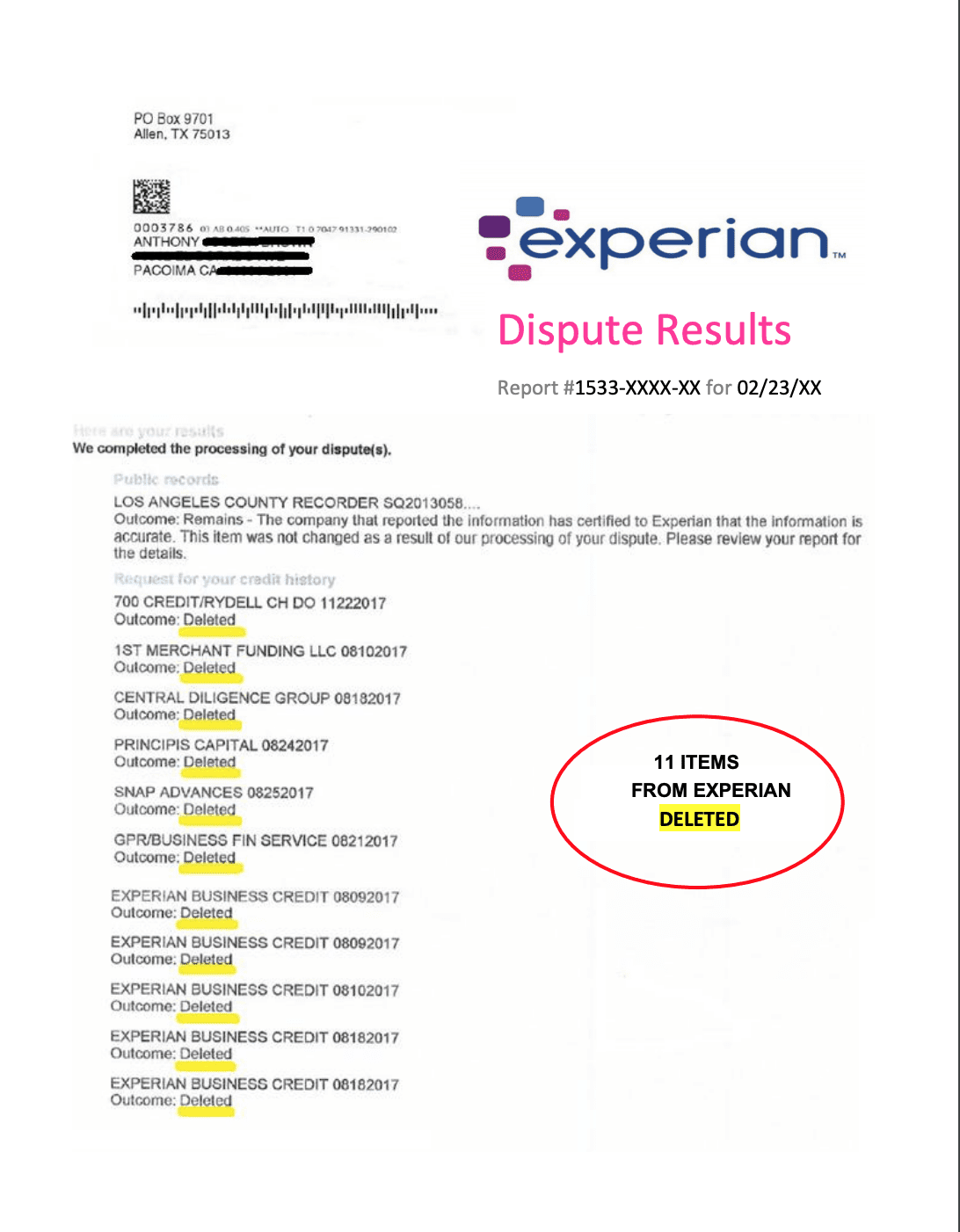 The Most Effective Credit Bureau Dispute letter (Free Template) Throughout Credit Report Dispute Letter Template