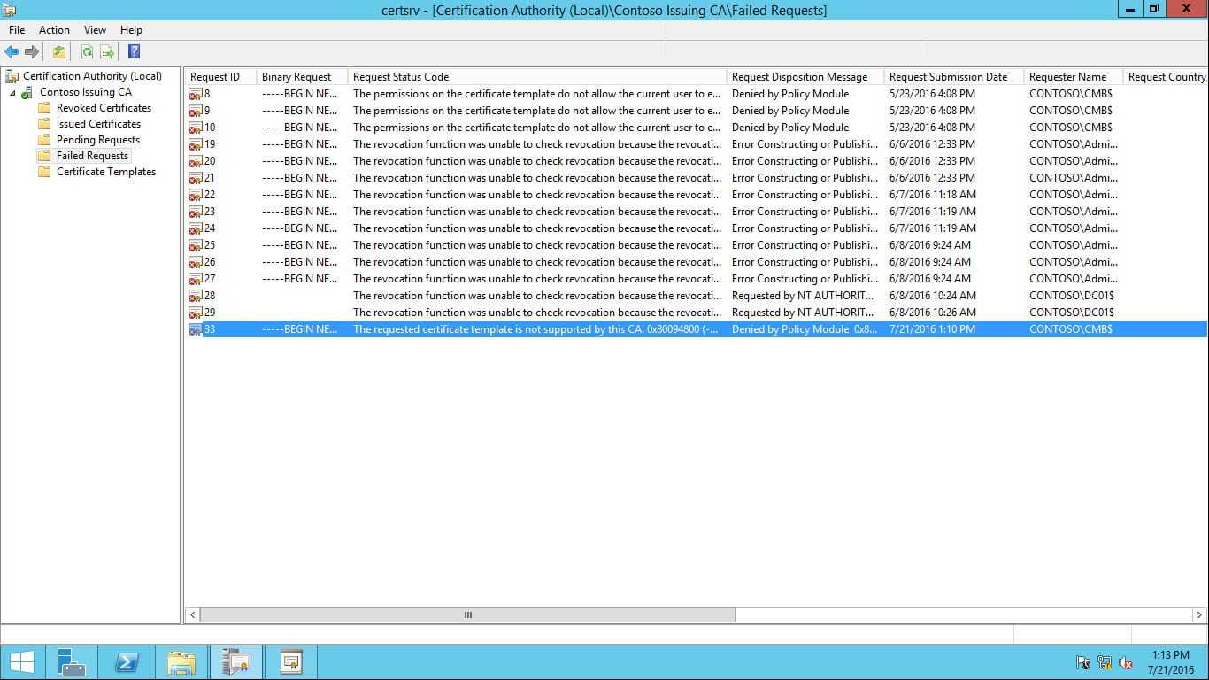 The Requested Template is not Supported by this CA (Error Within No Certificate Templates Could Be Found The Requested Template is not Supported by this CA (Error Within No Certificate Templates Could Be Found