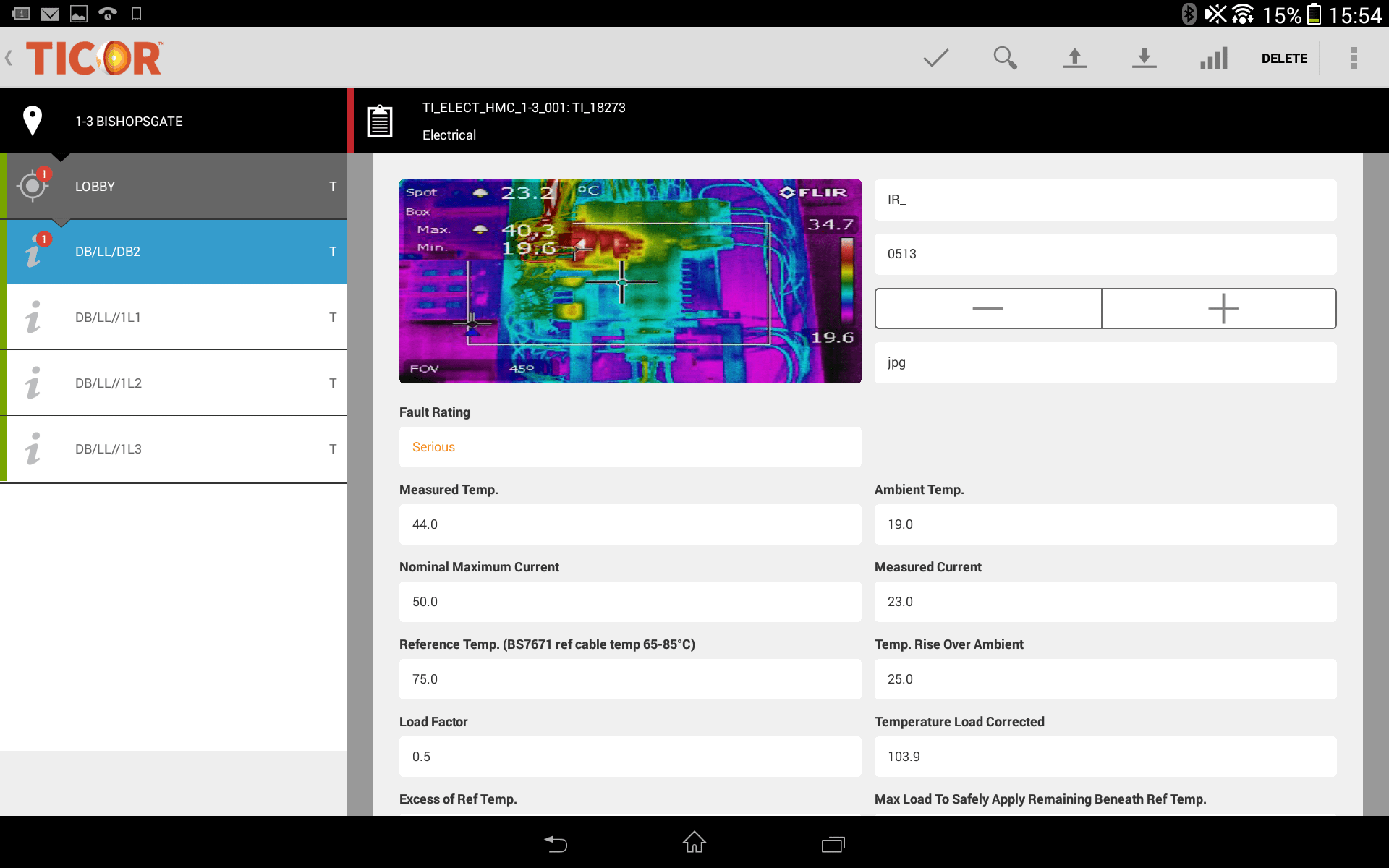 Thermal Imaging Software - TICOR In Thermal Imaging Report Template