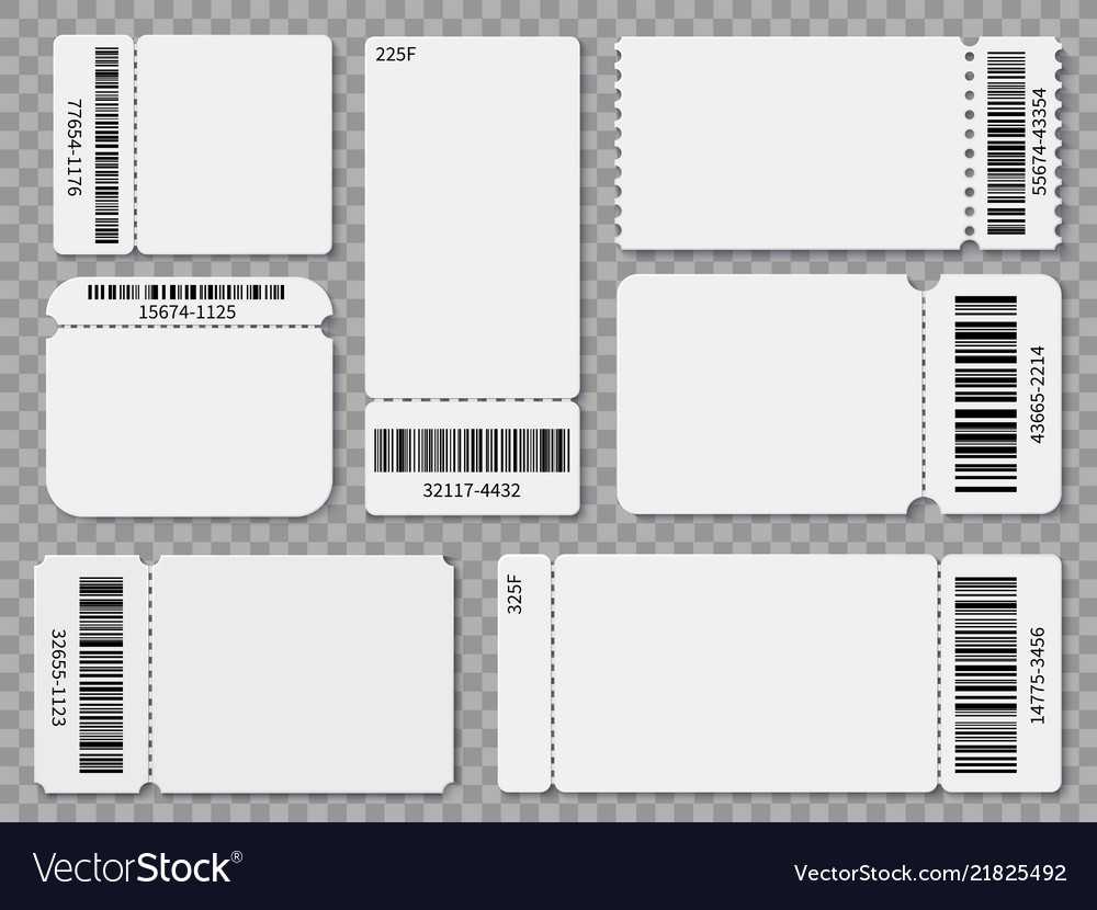 Ticket Templates Blank Admit One Festival Concert Vector Image Within Blank Admission Ticket Template