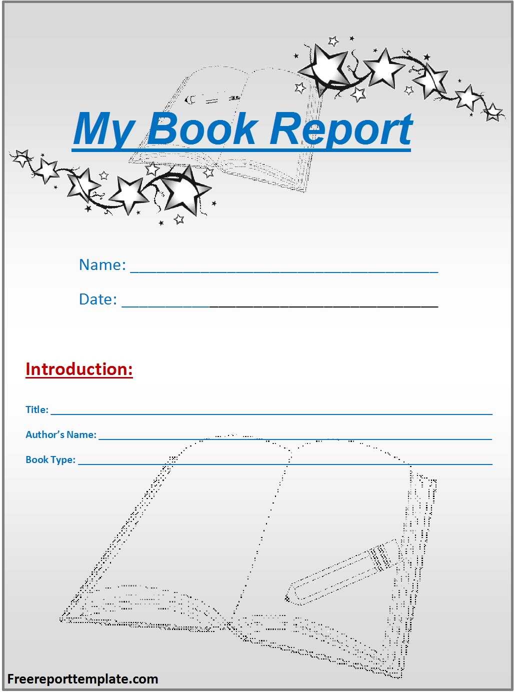 Top 10 Book Report Template – Free Report Templates In Quick Book Reports Templates