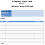 Top 10 Business Analysis Report Templates [Word, Excel & PDF  Regarding Business Analyst Report Template