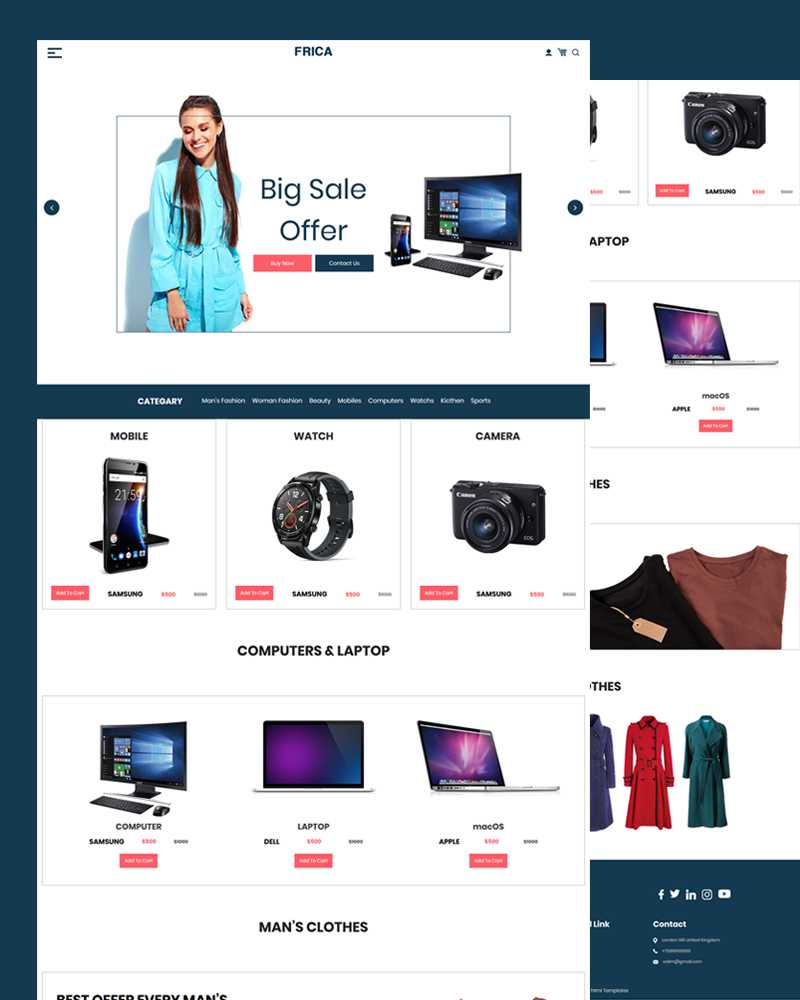 Top 10 Free eCommerce Website Templates 10 Inside Blank Html Templates Free Download