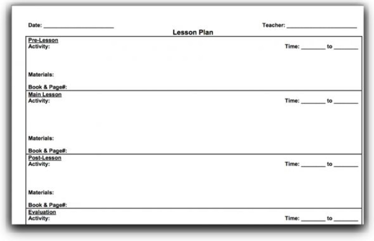 Top 10 Lesson Plan Template Forms and Websites - HubPages Inside Blank Unit Lesson Plan Template