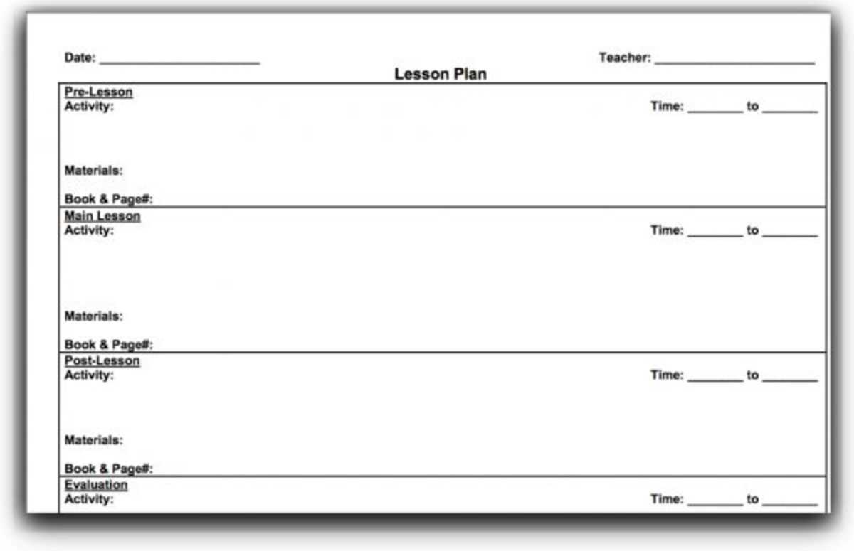 Top 10 Lesson Plan Template Forms And Websites – HubPages Inside Blank Unit Lesson Plan Template