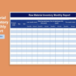 Top 10 Professional Monthly Inventory Excel Template  WPS Office  With Regard To Stock Report Template Excel