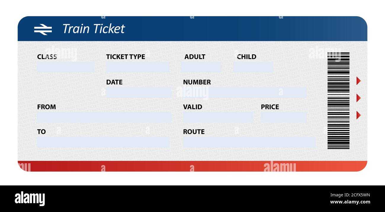 Train ticket blank Cut Out Stock Images & Pictures - Alamy Within Blank Train Ticket Template