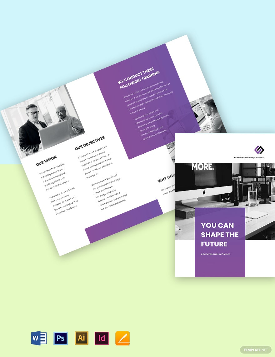 Training Brochure Templates - Design, Free, Download  Template