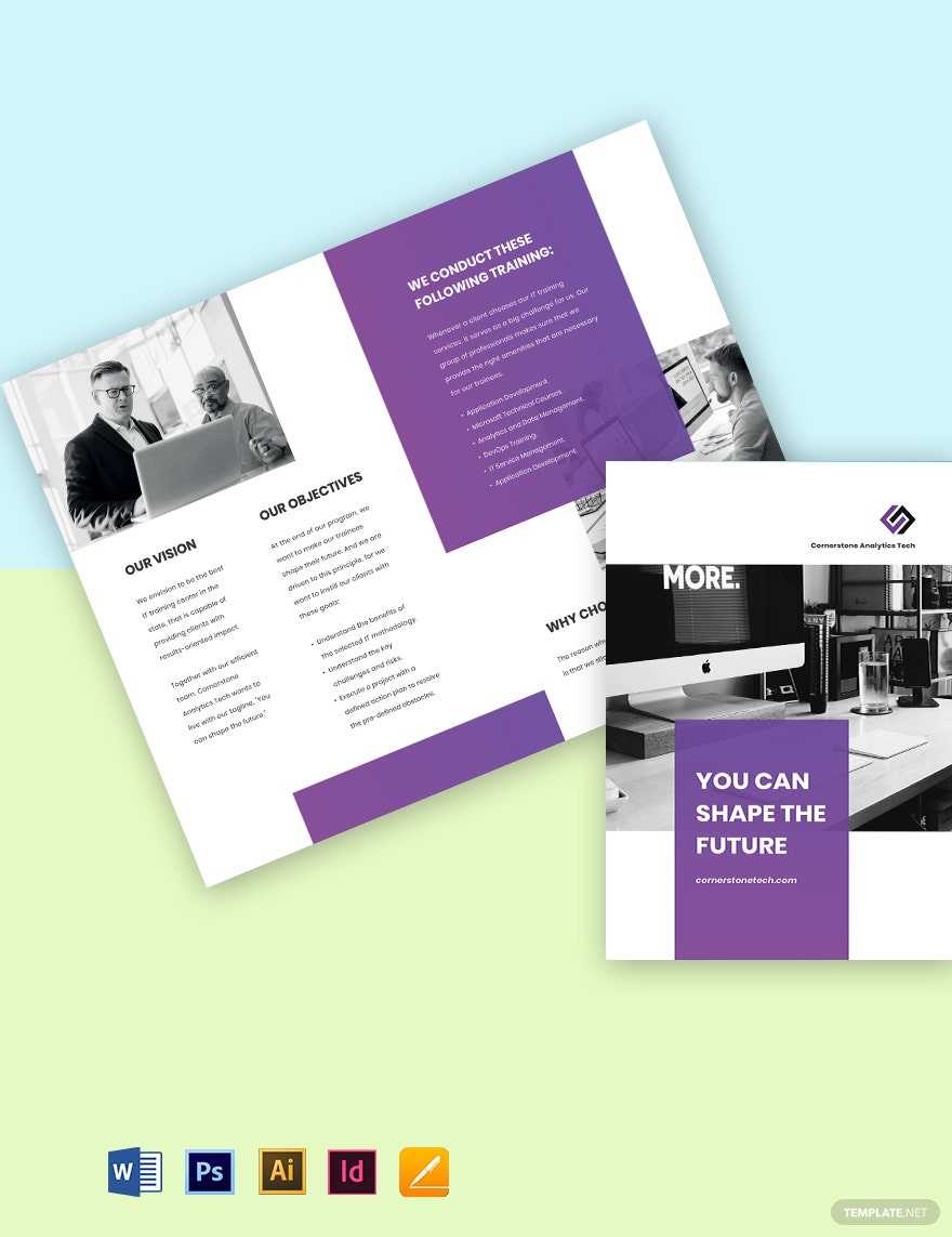 Training Brochure Templates – Design, Free, Download  Template